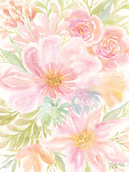 Cindy Jacobs CIN1355 - Mixed Floral Blooms I Flowers, Blooms, Botanical, Watercolor from Penny Lane