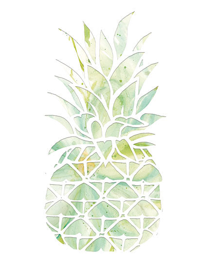 Cindy Jacobs CIN1385 - Pineapple - 12x16 Pineapple, Fruit, Stencil, Blue and Green, Kitchen from Penny Lane