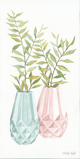 Cindy Jacobs CIN1386 - Pastel Geometric Vase I - 9x18 Geometric Vase, Pastel Colors, Plants, Greenery from Penny Lane