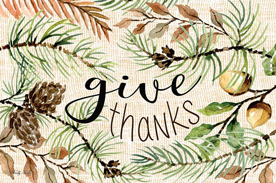 Cindy Jacobs CIN1452 - Give Thanks - 18x12 Give Thanks, Pinecones, Acorns, Greenery, Branches from Penny Lane