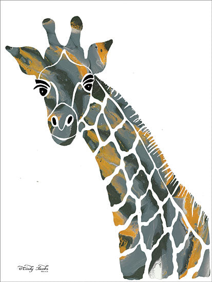 Cindy Jacobs CIN1457 - Bright Giraffe II - 12x16 Giraffe, Abstract from Penny Lane