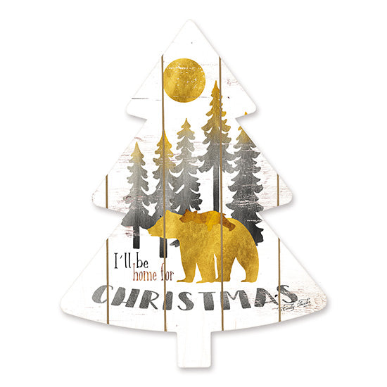 Cindy Jacobs CIN1477TREE - Gold Bears I'll Be Home   Holidays, Bears, I'll Be Home for Christmas, Christmas Trees, Moon, Gold from Penny Lane