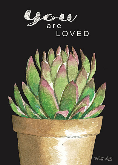 Cindy Jacobs CIN1536 - CIN1536 - You Are Loved Cactus      - 12x16 Signs, Typography, Cactus, Plant, Greenery from Penny Lane