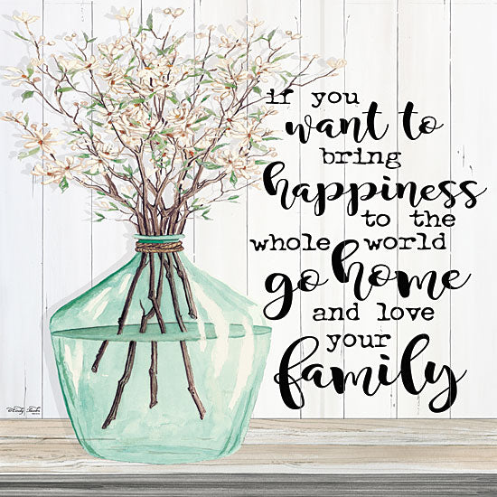 Cindy Jacobs CIN1606 - Spring - Love Your Family - 12x12 Spring, Love Your Family, Happiness, Flowers, Vase of Flowers, Shiplap from Penny Lane