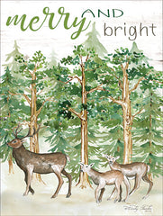 CIN1636 - Merry & Bright Deer - 12x16