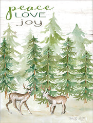 CIN1637 - Peace Love Joy Deer - 12x16