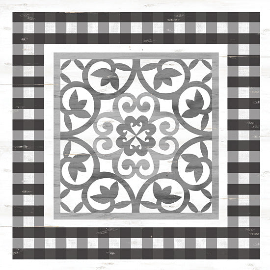 Cindy Jacobs CIN1675 - CIN1675 - Gray Tile - 12x12 Gray and White, Tiles, Patterns from Penny Lane