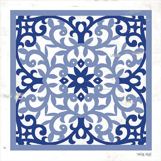 Cindy Jacobs CIN1875 - CIN1875 - Blue Tile V - 12x12 Patterns, Blue Tile from Penny Lane