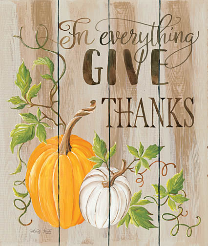 Cindy Jacobs CIN855 - For Everything Give Thanks - Thanks, Pumpkin, Wood Planks from Penny Lane Publishing