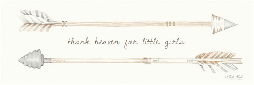 Cindy Jacobs CIN896 - Arrows - Thank Heaven for Little Girls - Heaven, Girls, Arrows, Signs from Penny Lane Publishing