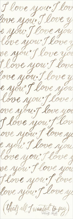 Cindy Jacobs CIN899 - Handwritten I Love You - Love, Calligraphy, Handwriting from Penny Lane Publishing