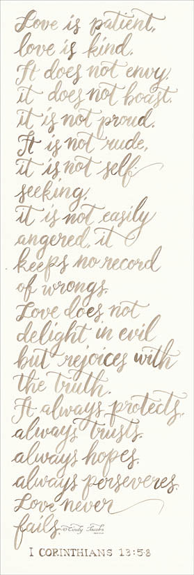 Cindy Jacobs CIN900 - Handwritten Love is Patient - Love is Patient, Calligraphy, Handwriting from Penny Lane Publishing