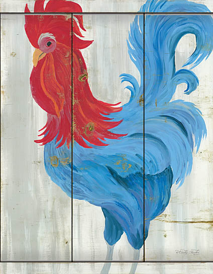 Cindy Jacobs CIN97 - Patriotic Rooster - Rooster, American, Wood Planks from Penny Lane Publishing