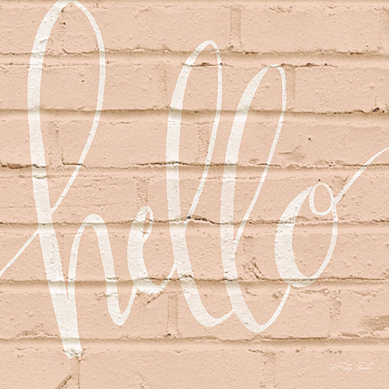 Cindy Jacobs CIN917 - Hello - Hello, Greeting, Brick Wall, Pink, Neutral from Penny Lane Publishing