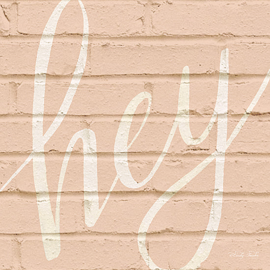 Cindy Jacobs CIN918 - Hey - Hey, Greeting, Brick Wall, Pink, Neutral from Penny Lane Publishing