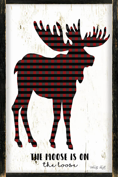Cindy Jacobs CIN951 - The Moose is on the Loose - Plaid, Moose, Frame, Signs from Penny Lane Publishing