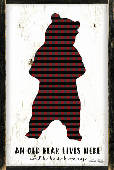 Cindy Jacobs CIN952 - Bear and His Honey Lives Here - Bear, Plaid, Frame, Signs from Penny Lane Publishing