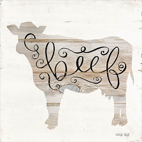Cindy Jacobs CIN955 - Beef - Cow, Beef, Calligraphy, Signs from Penny Lane Publishing