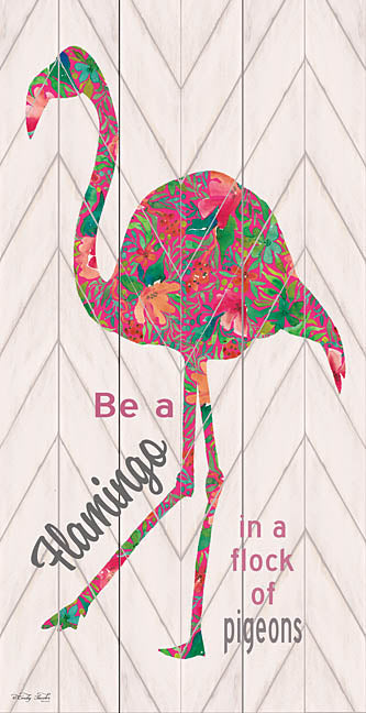 Cindy Jacobs CIN969 - Be a Flamingo - Flamingo, Wood Inlay, Floral, Tropical from Penny Lane Publishing