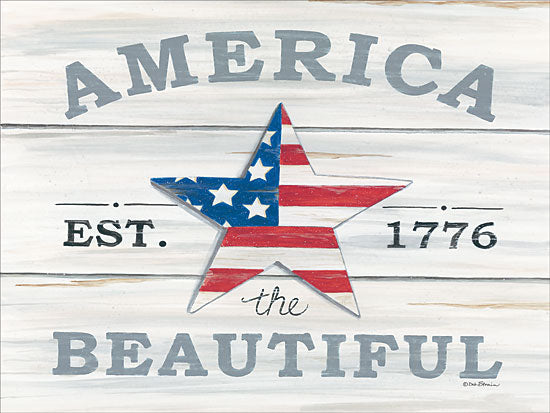Deb Strain DS1667 - America the Beautiful Star America the Beautiful, 1776, Barn Star, Shiplap, Americana from Penny Lane