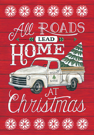 Deb Strain DS1689 - All Roads Lead Home All Road Lead Home, Wood Pallet, Truck Christmas Tree, Holiday from Penny Lane