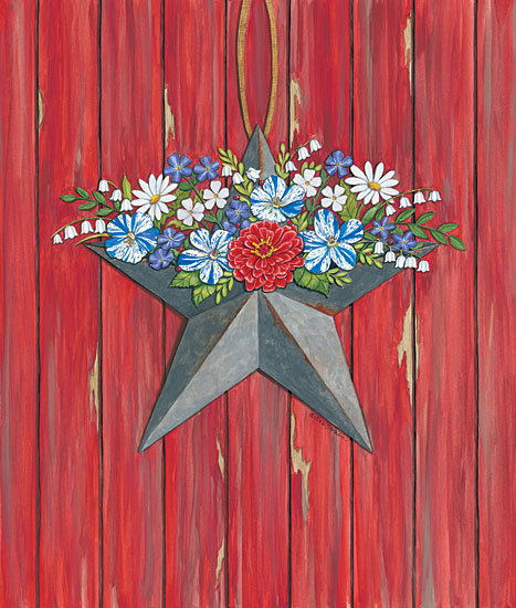 Deb Strain DS1700 - Barn Star Barn Star, Wood Planks, Flowers, Barn Door from Penny Lane