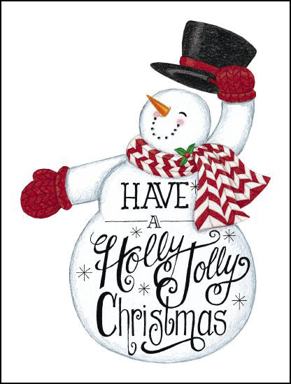 Deb Strain DS1715 - Have a Holly Jolly Christmas Snowman Holly Jolly Christmas, Snowman, Calligraphy, Winter from Penny Lane