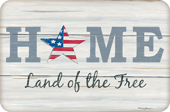 Deb Strain DS1750 - Home - Land of the Free  - 18x12 Home, Red, White, Blue, Americana, Land of the Free, Barn Star from Penny Lane