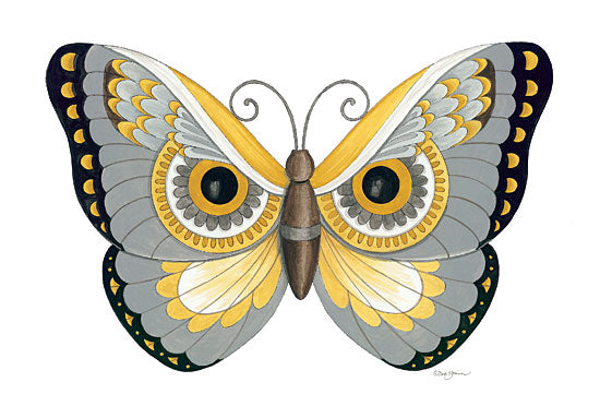 Deb Strain DS1752 - Owl Butterfly - 16x12 Butterfly, Owl, Creative, Silhouette from Penny Lane