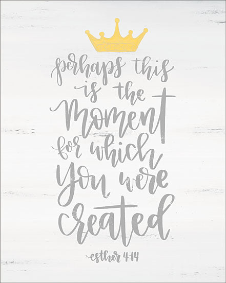 Imperfect Dust DUST166 - Perhaps This is the Moment  - 12x16 Perhaps This is the Moment, Crown, Royalty, Bible Verse, Created, Esther from Penny Lane