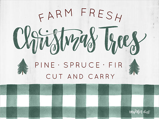 Imperfect Dust DUST264 - DUST264 - Farm Fresh Christmas Trees  - 16x12 Farm Fresh, Christmas Trees, Holidays, Trees, Gingham  from Penny Lane