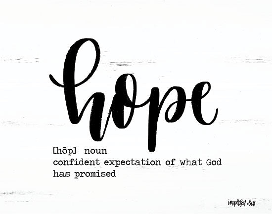 Imperfect Dust DUST303 - Hope - 16x12 Hope, Religious, Humorous, Signs from Penny Lane