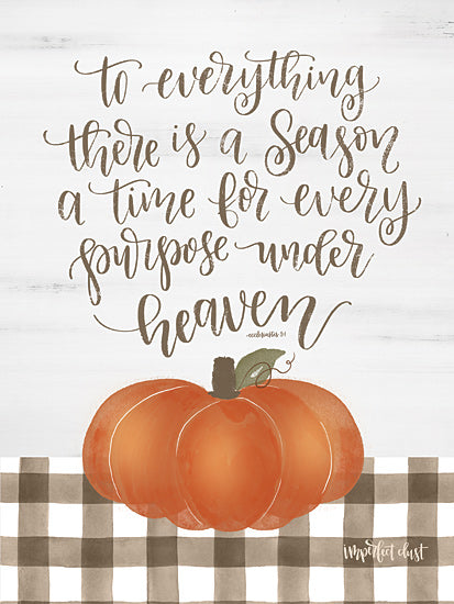 Imperfect Dust DUST374 - DUST374 - There is a Season - 12x16 To Everything There is a Season, Pumpkins, Gingham, Calligraphy, Autumn from Penny Lane