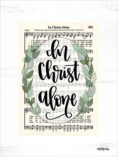 Imperfect Dust DUST442 - DUST442 - In Christ Alone - 12x16 In Christ Alone, Sheet Music, Wreath, Song from Penny Lane