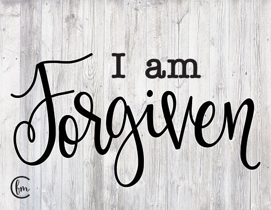 Fearfully Made Creations FMC144 - I am Forgiven - 16x12 I am Forgiven, Forgiveness, Calligraphy, Signs from Penny Lane