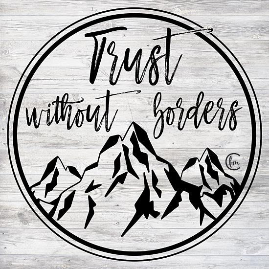 Fearfully Made Creations FMC168 - FMC168 - Trust Without Borders - 12x12 Trust Without Borders, Mountains, Signs from Penny Lane