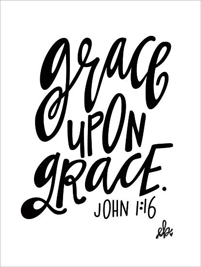 Erin Barrett FTL121 - Grace Upon Grace - 12x16 Grace Upon Grace, Bible Verse, John 1:16, Signs from Penny Lane