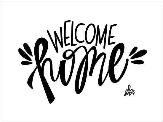 Erin Barrett FTL125 - Welcome Home - 16x12 Welcome Home, Calligraphy, Black & White, Signs from Penny Lane