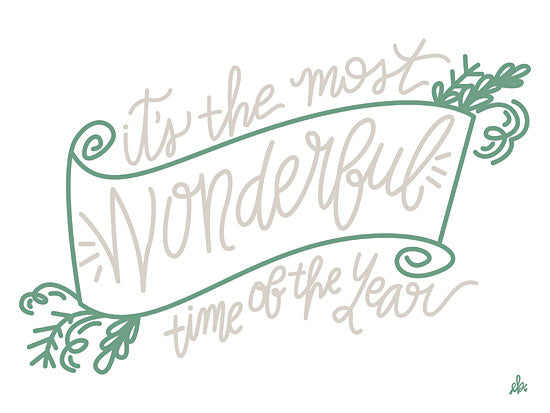 Erin Barrett FTL162 - FTL162 - It's the Most Wonderful Time of the Year   - 12x16 Signs, Christmas, Songs, Typography from Penny Lane