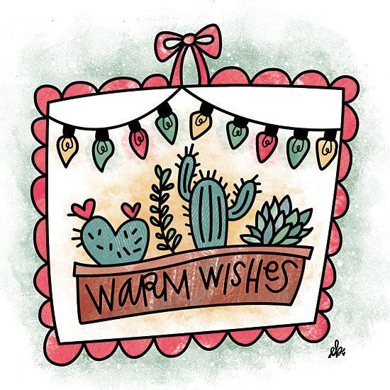 Erin Barrett FTL187 - Cactus Warm Wishes - 12x12 Cactus, Holidays, Warm Wishes, Southwestern from Penny Lane