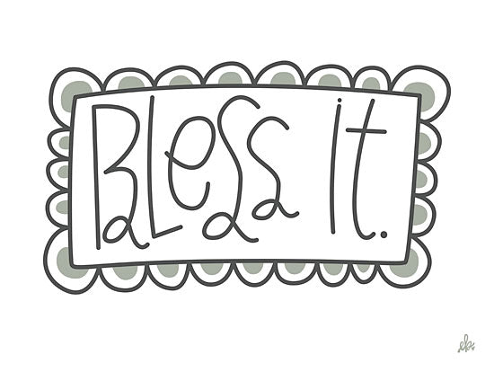 Erin Barrett FTL210 - FTL210 - Bless It    - 16x12 Signs, Calligraphy, Bless it from Penny Lane