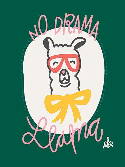 Erin Barrett FTL234 - No Drama Llama - 16x12 No Drama Llama, Llama, Humorous, Portrait, Diptych from Penny Lane