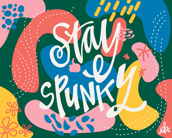 Erin Barrett FTL237 - Stay Spunky - 16x12 Stay Spunky, Rainbow Colors, Signs, Diptych from Penny Lane