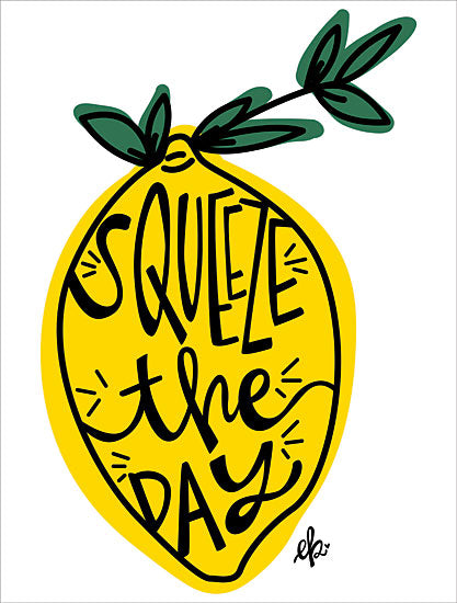 Erin Barrett FTL267 - FTL267 - Squeeze the Day - 12x16 Seize the Day, Lemons, Humorous, Motivational, Signs, Triptych from Penny Lane