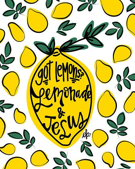 Erin Barrett FTL269 - FTL269 - Lemonade and Jesus - 12x16 Lemonade and Jesus, Lemons, Humorous, Motivational, Signs, Triptych from Penny Lane