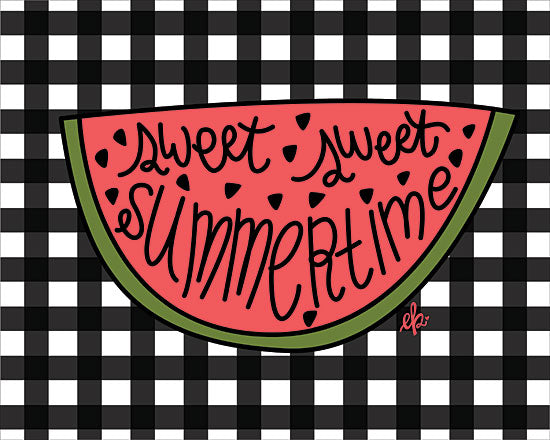 Erin Barrett FTL273 - FTL273 - Sweet Summertime Watermelon - 16x12 Sweet Summertime, Watermelon, Grid, Picnic, Leisure from Penny Lane