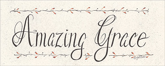 Gail Eads GE316 - Amazing Grace Amazing Grace, Calligraphy, Signs, Berries from Penny Lane