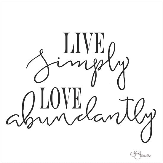 Hollihocks Art HH112 - Live Simply - 12x12 Live Simply, Love, Calligraphy, Signs from Penny Lane