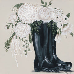 HH146 - Flowers and Black Boots - 12x12