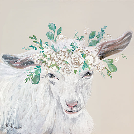Hollihocks Art HH151 - HH151 - Faith the Goat - 12x12 Portrait, Floral, Botanical, Farm Animals, Goat from Penny Lane